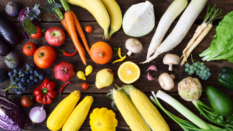 voedings groenten fruit kleur